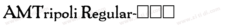 AMTripoli Regular字体转换